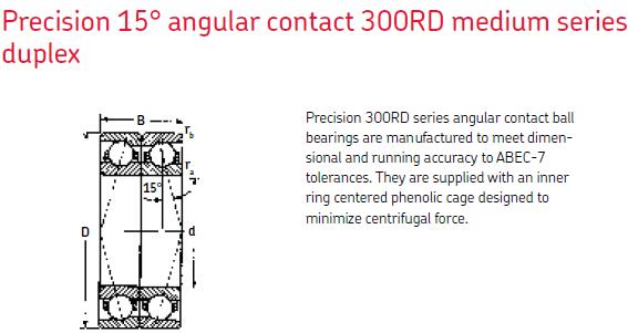 MRC300RD主軸軸承圖紙